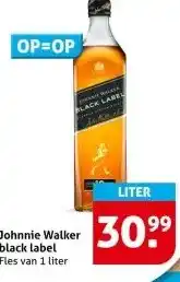 Hoogvliet Johnnie Walker black label aanbieding