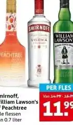 Hoogvliet Smirnoff, William Lawson's of Peachtree aanbieding