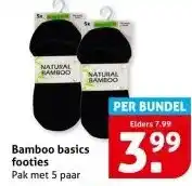 Hoogvliet Bamboo basics footies aanbieding