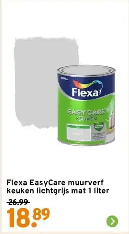 GAMMA Flexa EasyCare muurverf keuken lichtgrijs mat 1 liter aanbieding