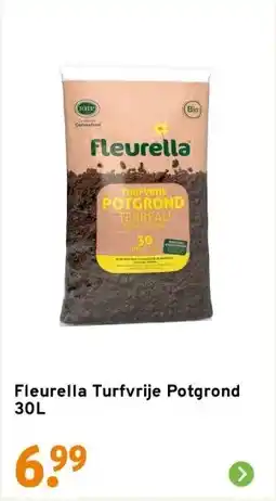 GAMMA Fleurella Turfvrije Potgrond 30L aanbieding
