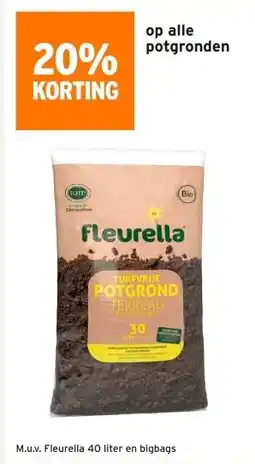 GAMMA 20% korting op alle potgronden aanbieding