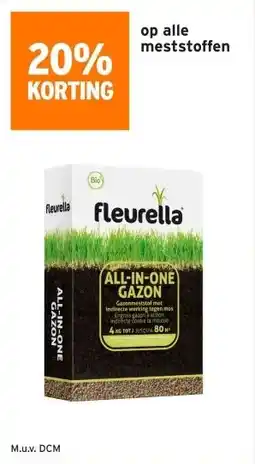 GAMMA 20% KORTING op alle meststoffen aanbieding