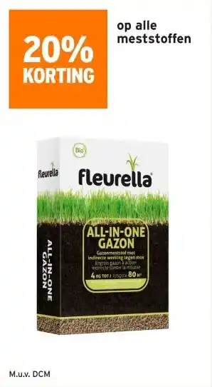 GAMMA 20% KORTING op alle meststoffen aanbieding