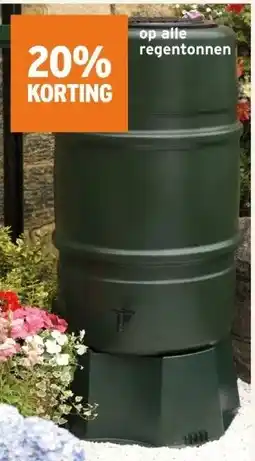 GAMMA 20% KORTING op alle regentonnen aanbieding