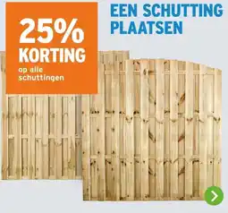 GAMMA 25% korting op alle schuttingen aanbieding