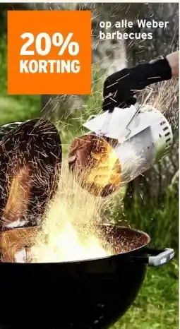 GAMMA 20% KORTING op alle Weber barbecues aanbieding
