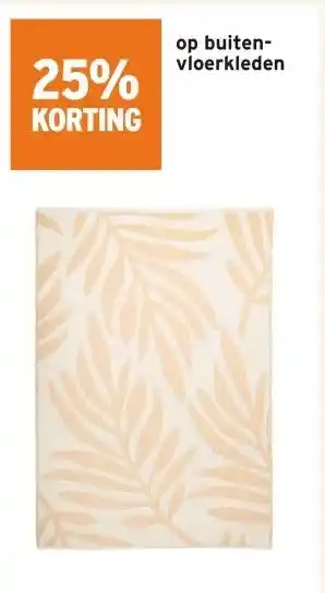 GAMMA 25% op buiten- vloerkleden aanbieding