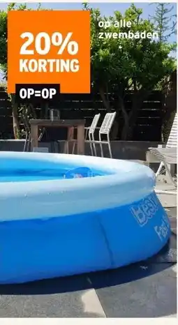 GAMMA 20% KORTING op alle zwembaden aanbieding