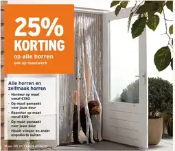 GAMMA 25% KORTING op alle horren ook op maatwerk aanbieding