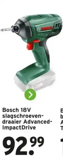 GAMMA Bosch 18V slagschroeven draaier Advanced Impact Drive aanbieding