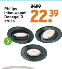 GAMMA Philips inbouwspot Donegal 3 stuks aanbieding