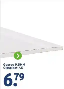 GAMMA Gyproc 9,5MM Gipsplaat AK aanbieding