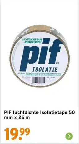 GAMMA PIF luchtdichte Isolatietape 50 mm x 25 m aanbieding