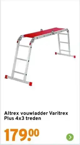 GAMMA Altrex vouwladder Varitrex Plus 4x3 treden aanbieding