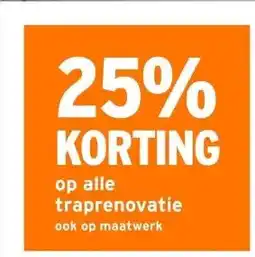 GAMMA 25% KORTING op alle traprenovatie ook op maatwerk aanbieding