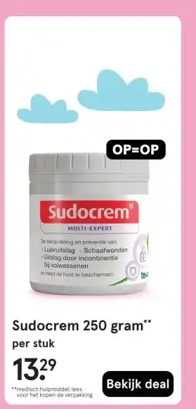 Etos Sudocrem 250 gram aanbieding