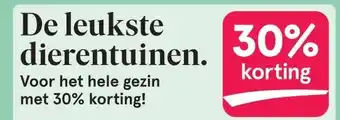 Etos De leukste dierentuinen. Voor het hele gezin met 30% korting! aanbieding