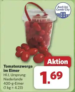Combi Tomatenzwerge im Eimer aanbieding