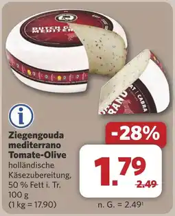 Combi Ziegengouda mediterrano Tomate-Olive aanbieding