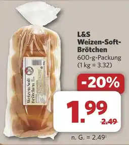 Combi L&S Weizen-Soft- Brötchen aanbieding