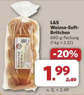 Combi L&S Weizen-Soft- Brötchen aanbieding