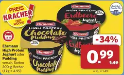 Combi Ehrmann High Protein Joghurt oder Pudding aanbieding