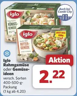 Combi Iglo Rahmgemüse oder Gemüse- ideen aanbieding