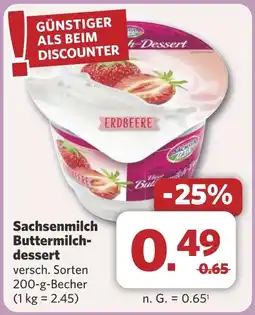 Combi Sachsenmilch Buttermilch- dessert aanbieding