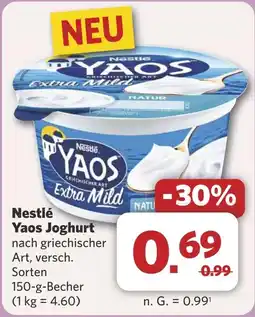 Combi Nestlé Yaos Joghurt aanbieding
