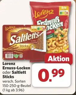 Combi Lorenz Ernuss-Locken oder Saltlett Sticks aanbieding