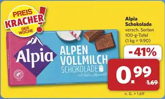 Combi Alpia Schokolade aanbieding