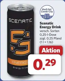 Combi Scenatic Energy Drink aanbieding