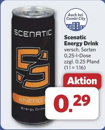 Combi Scenatic Energy Drink aanbieding