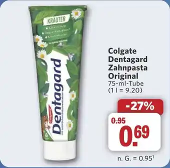 Combi Colgate Dentagard Zahnpasta Original aanbieding