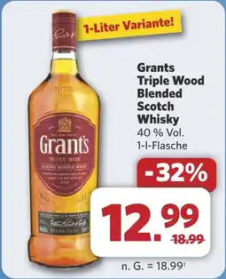Combi Grants Triple Wood Blended Scotch Whisky aanbieding