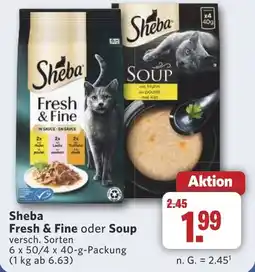 Combi Sheba Fresh & Fine oder Soup aanbieding