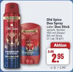 Combi Old Spice Deo Spray oder Deo Stick aanbieding
