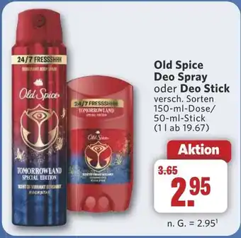 Combi Old Spice Deo Spray oder Deo Stick aanbieding