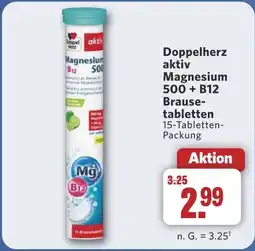 Combi Doppelherz aktiv Magnesium 500 + B12 Brause- tabletten aanbieding