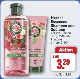 Combi Herbal Essences Shampoo oder Spülung aanbieding