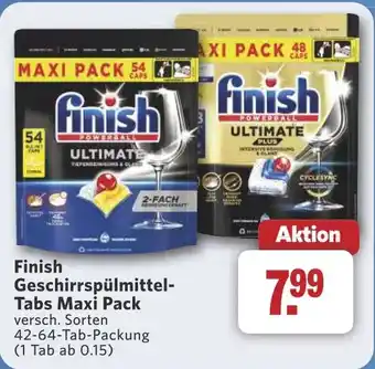 Combi Finish Geschirrspülmittel- Tabs Maxi Pack aanbieding