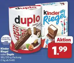 Combi Kinder Riegel oder Duplo aanbieding