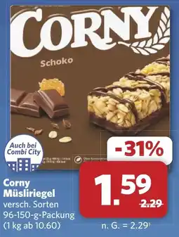 Combi Corny Müsliriegel aanbieding