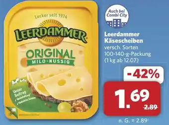 Combi Leerdammer Käsescheiben aanbieding