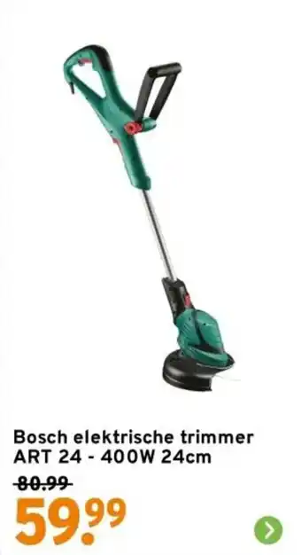 GAMMA Bosch elektrische trimmer ART 24 aanbieding