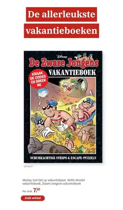 Bruna Mickey lost het op vakantieboek, Willie Wortel vakantieboek, Zware Jongens vakantieboek aanbieding