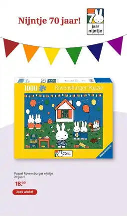 Bruna Puzzel Ravensburger nijntje aanbieding