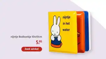 Bruna nijntje Badboekje 10x10cm aanbieding