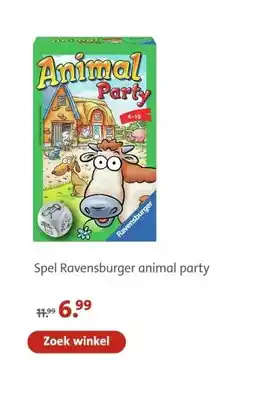 Bruna Spel Ravensburger animal party aanbieding